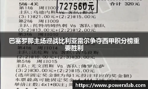 巴塞罗那主场迎战比利亚雷尔争夺西甲积分榜重要胜利